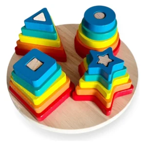 Juego de encaje motriz estrella Montessori