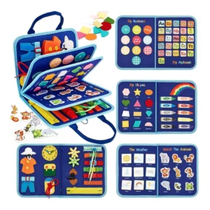 Juego Libro sensorial Montessorri 8 páginas