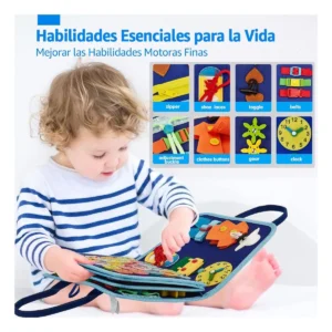 Juego Libro sensorial Montessorri 8 páginas